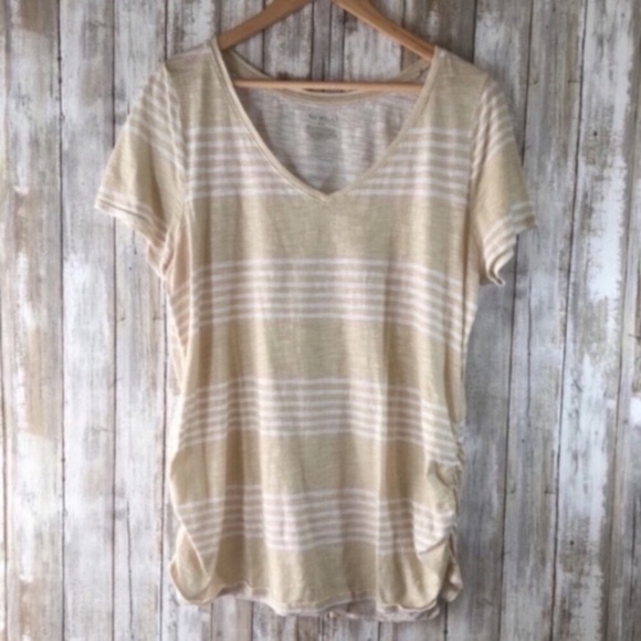 Lane Bryant Tops - Lane Bryant Beige Striped Tee